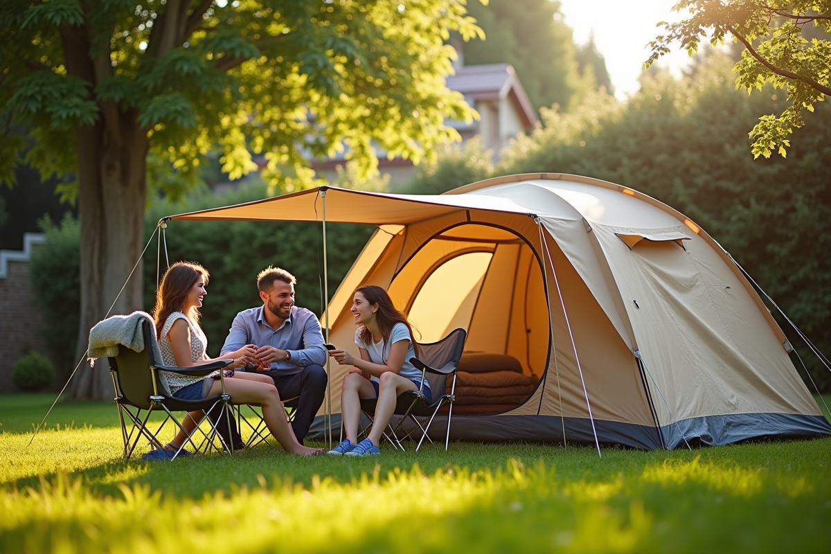 Camping sur son propre terrain en France : réglementation et conditions