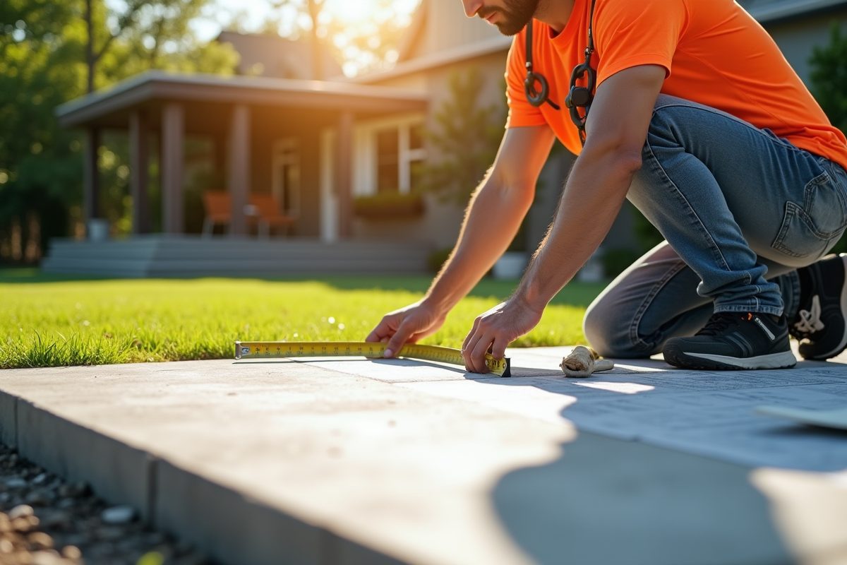 Surface maximale de dalle autorisée sans permis de construire